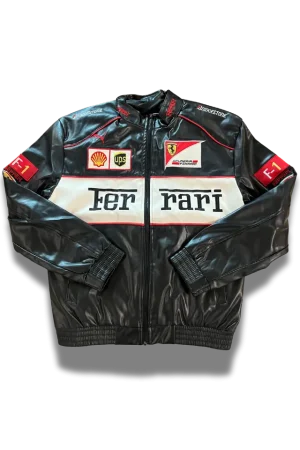 Ferrari Jacke Latex Edition schwarz