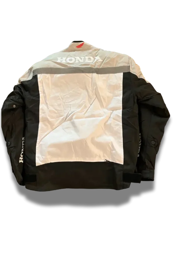 Honda Motorradjacke 4 seasons schwarz weiß hinten