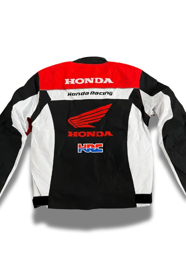 Honda Racing Motorradjacke rot 4 seasons hinten