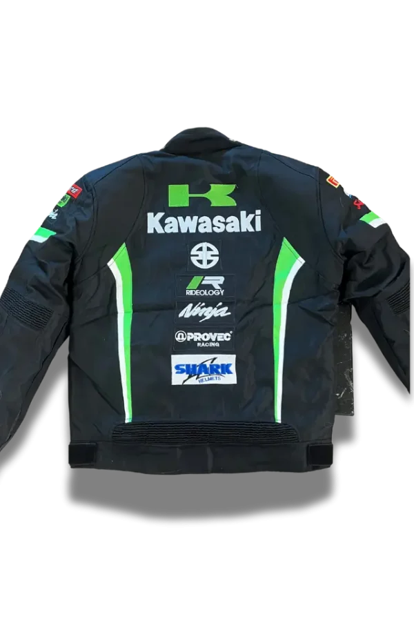 Kawasaki classic Motorradjacke hinten