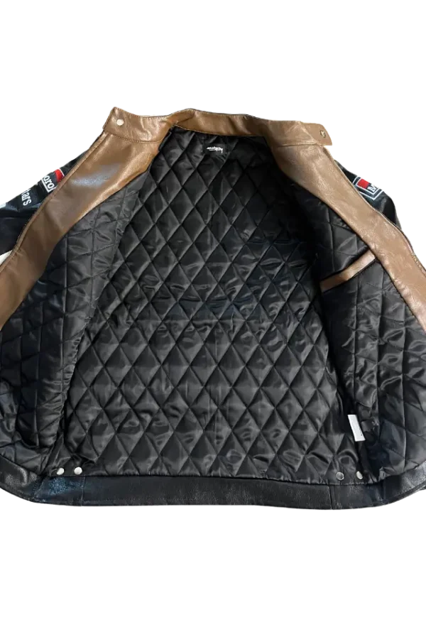 Marlboro Lederjacke Racing Braun innentasche
