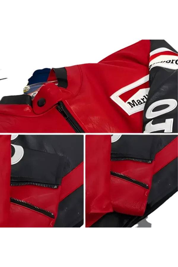 Marlboro Lederjacke Racing rot version