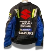 Suzuzki GSX dunkelblau Motorradjacke hinten