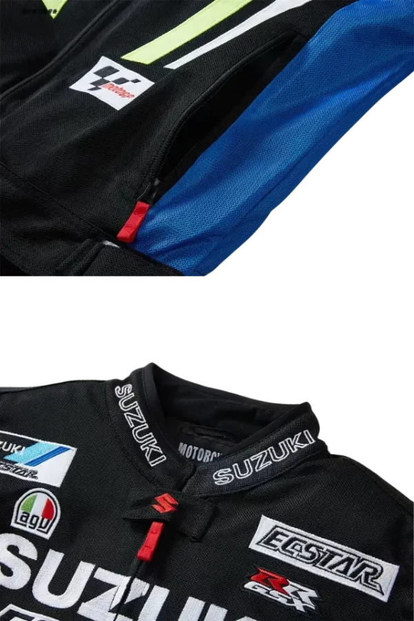 Suzuzki GSX dunkelblau Motorradjacke schön