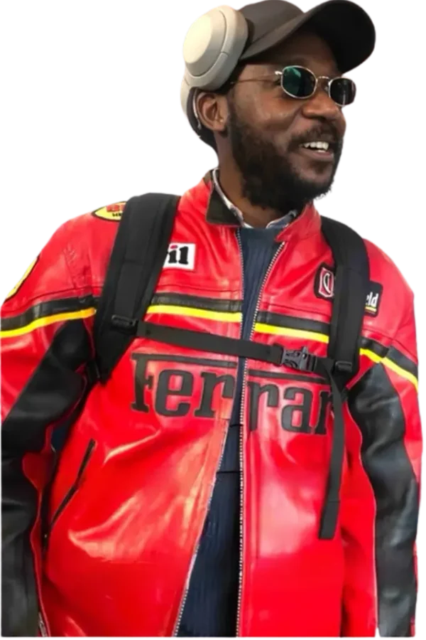 Ferrari Lederjacke in rot