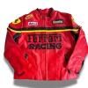 Ferrari Lederjacke in rot von vorne neu