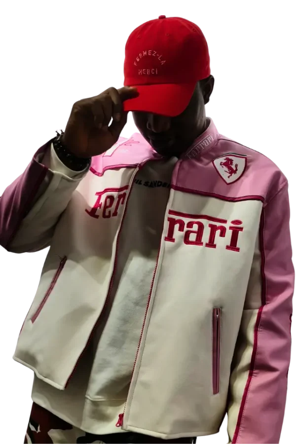 Lady Pink Ferrari Jacke Lederjacke