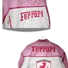 Lady Pink Ferrari Jacke Lederjacke details