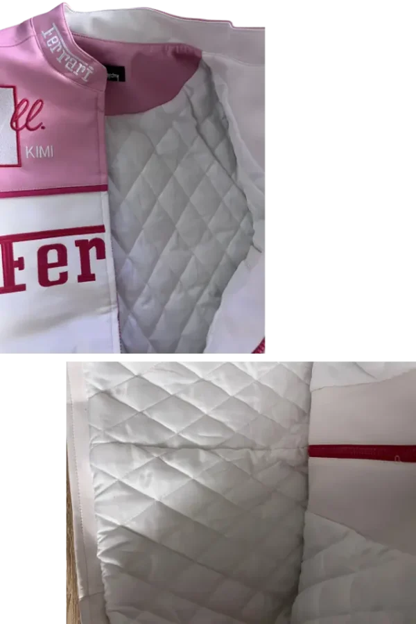 Lady Pink Lederjacke von Ferrari details