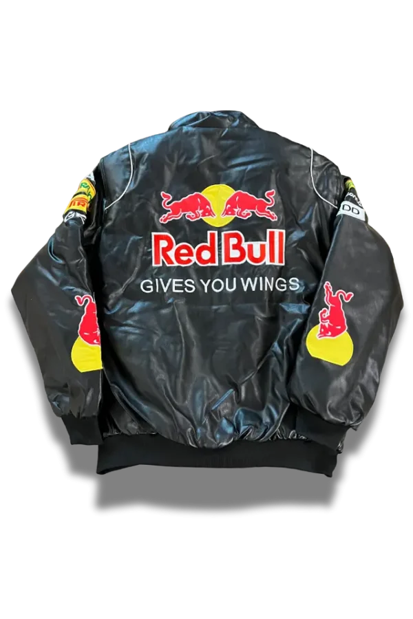 Red Bull Lederjacke und Latex neu von hinten