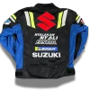 Suzuki motorradjacke dunkelblau von hinten rum